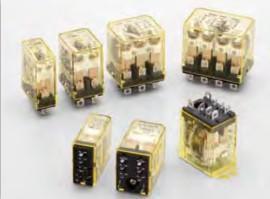 RH系列 :SPDT〜 4PDT、 10A 触点小型功率继电器。